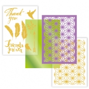 Stencil & Foil Decor Kit-Thank You