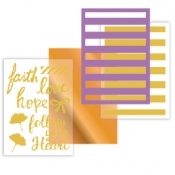 Stencil & Foil Decor Kit-Faith
